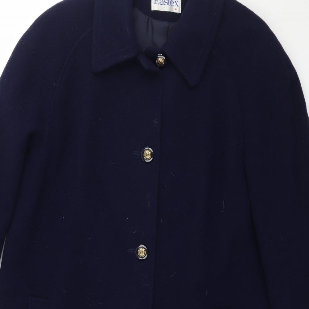 Eastex Womens Blue   Overcoat Coat Size 12