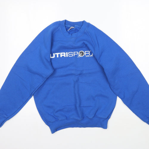 Fruit of the Loom Womens Blue   Pullover Sweatshirt Size S  - Nutrisport.co.uk