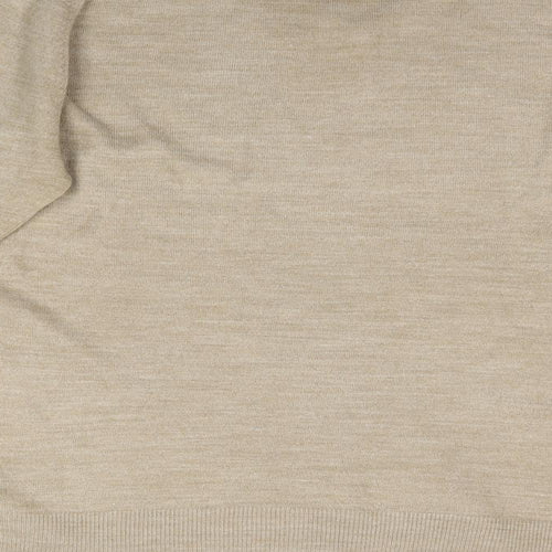 Wolsey Mens Beige  Knit Pullover Jumper Size M