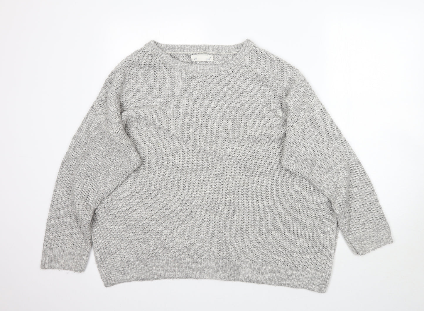 L.O.G.G     Womens Grey  Knit Pullover Jumper Size XL