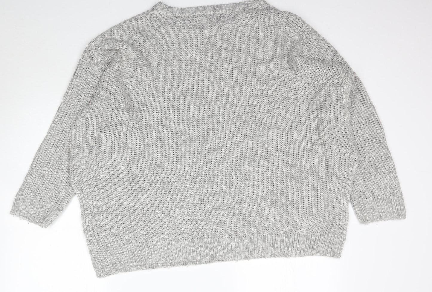 L.O.G.G     Womens Grey  Knit Pullover Jumper Size XL