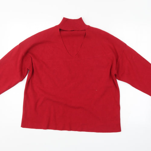 F&F Womens Red   Pullover Jumper Size 14