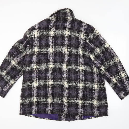Classic Womens Multicoloured   Overcoat Coat Size 20