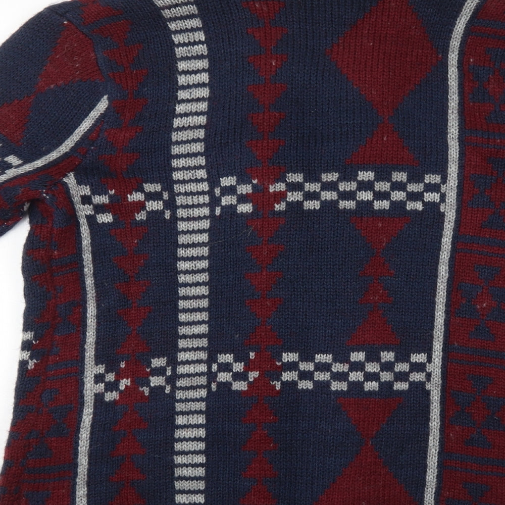 Simply Be Womens Multicoloured Geometric  Jacket Coatigan Size 12