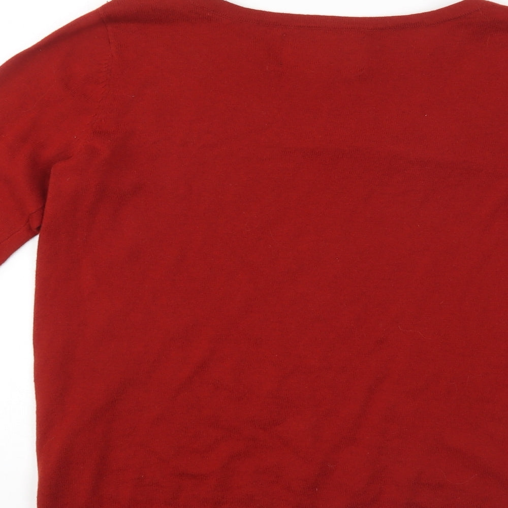Maine Womens Red   Pullover Jumper Size 8