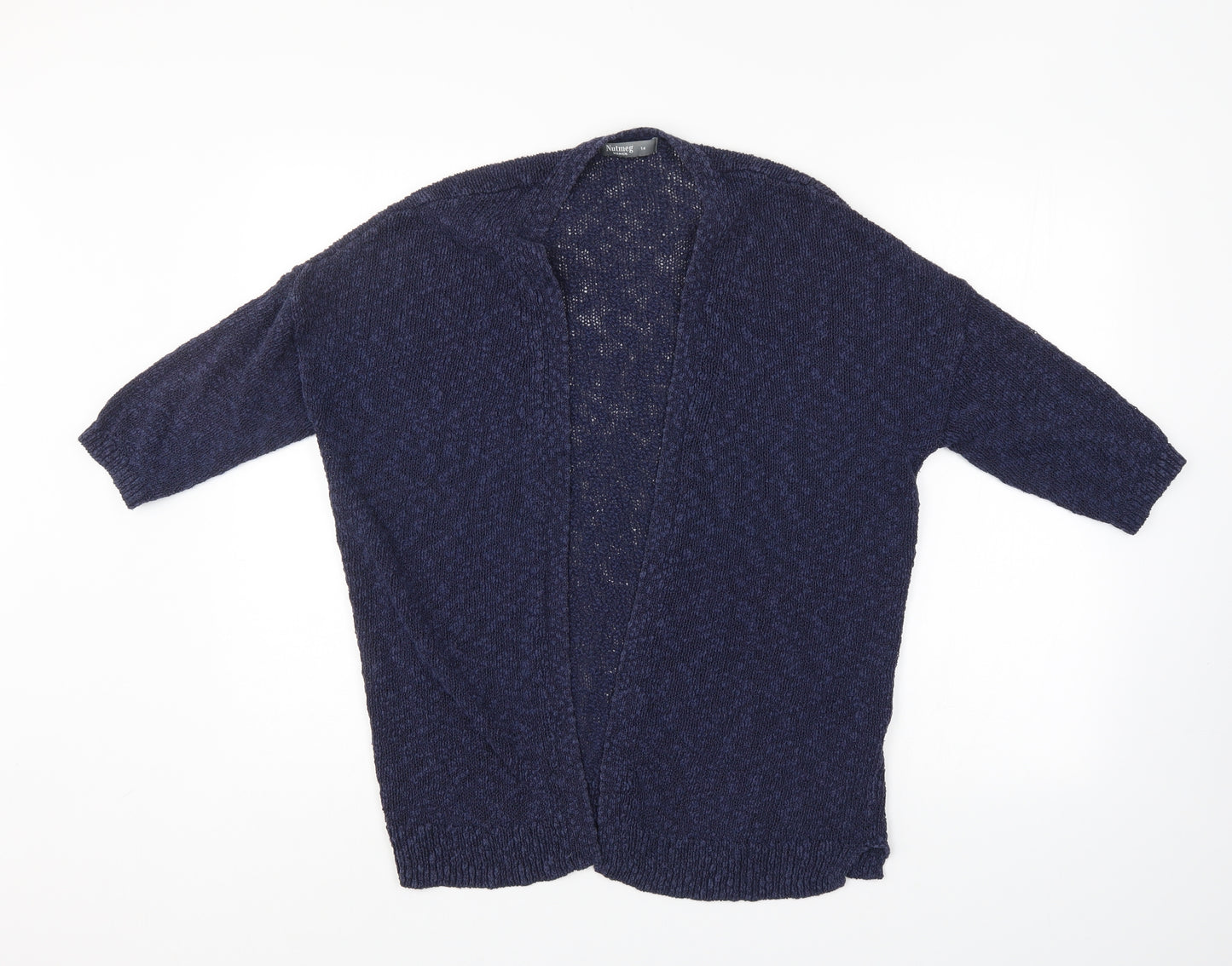 Nutmeg Womens Blue   Cardigan Jumper Size 14