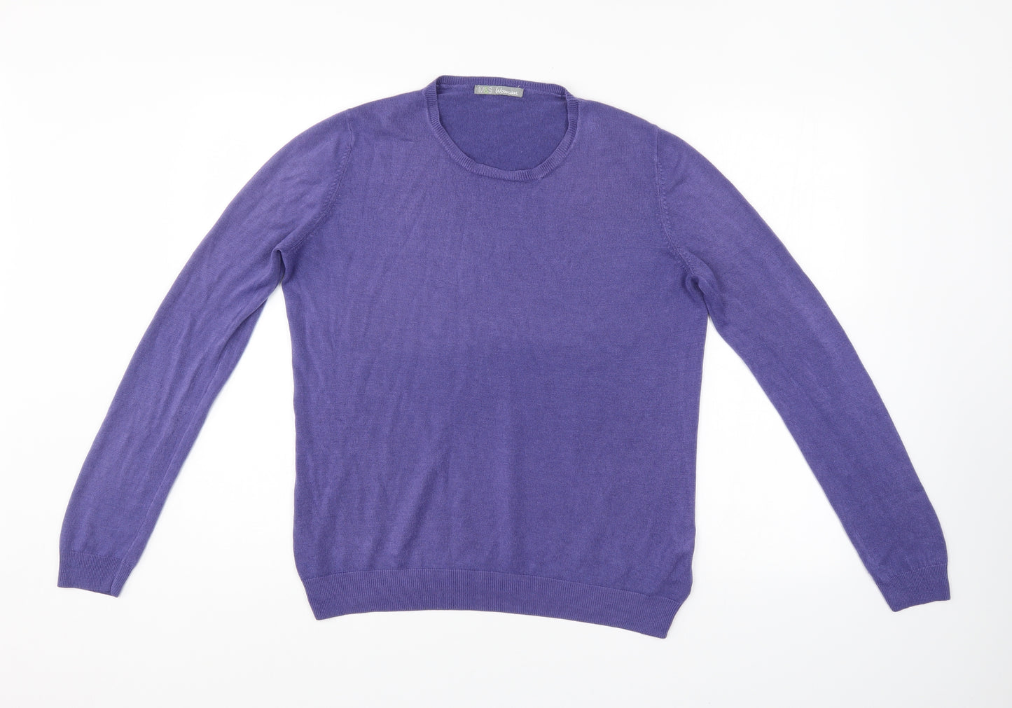 M&S Womens Purple   Pullover Jumper Size 16