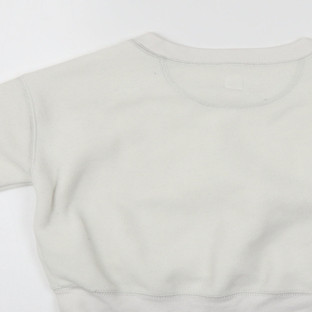 Gap Girls White   Pullover Sweatshirt Size 4-5 Years
