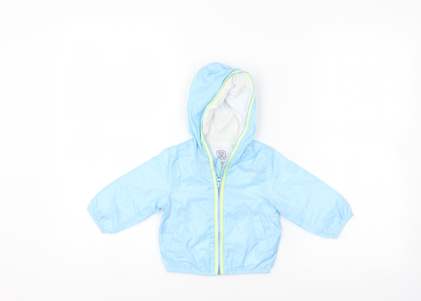 Chiggo  Boys Blue   Rain Coat Coat Size 6-9 Months
