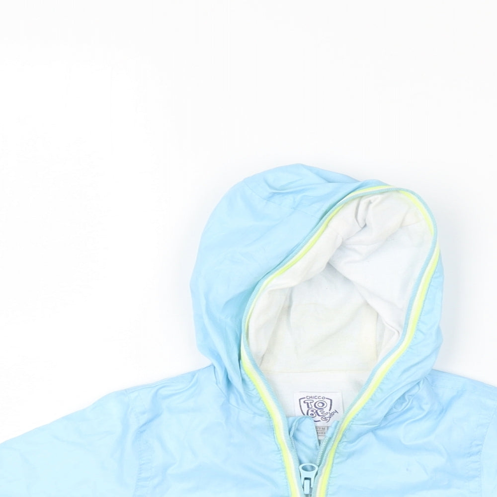 Chiggo  Boys Blue   Rain Coat Coat Size 6-9 Months