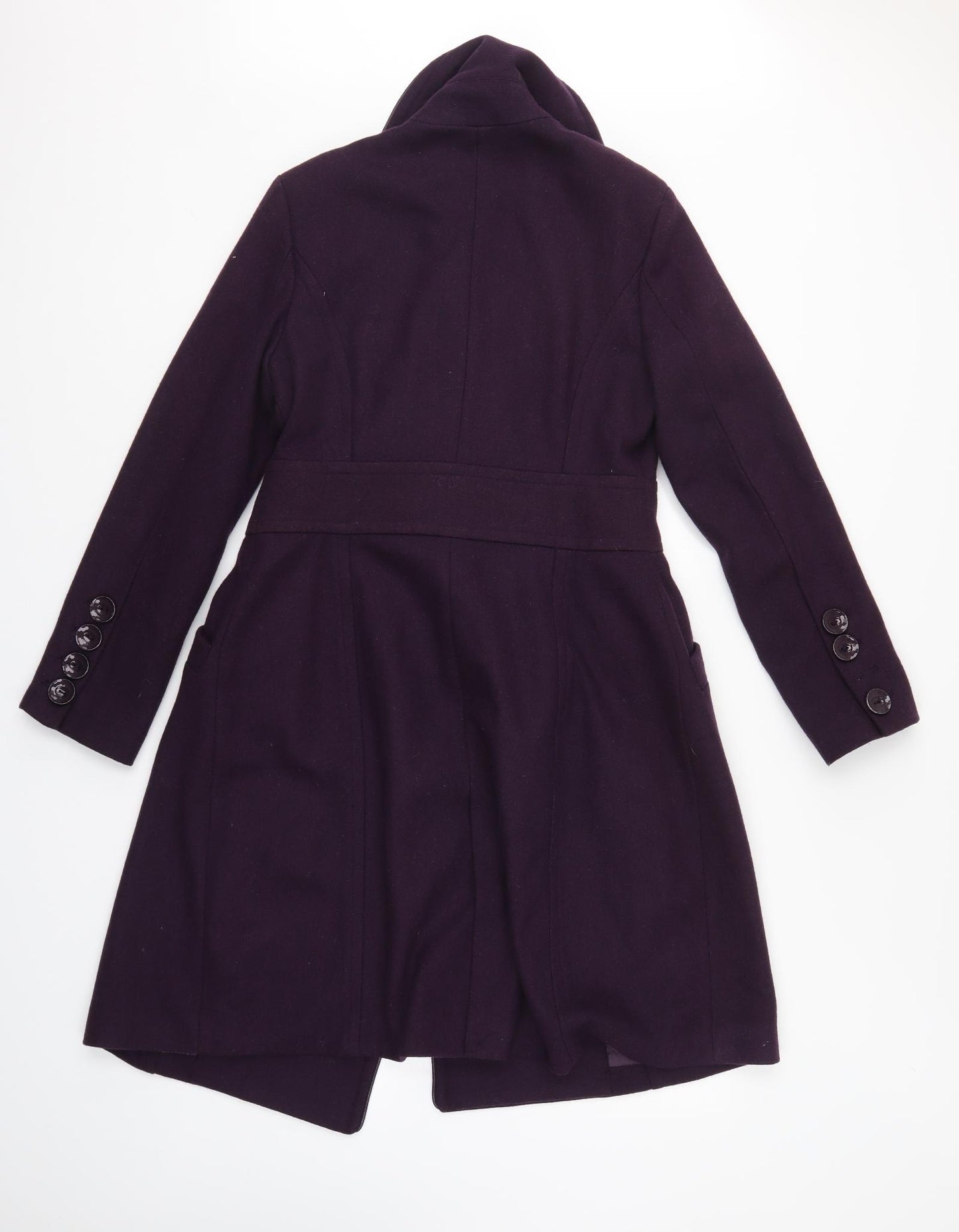 New Look Womens Purple   Overcoat Coat Size 12