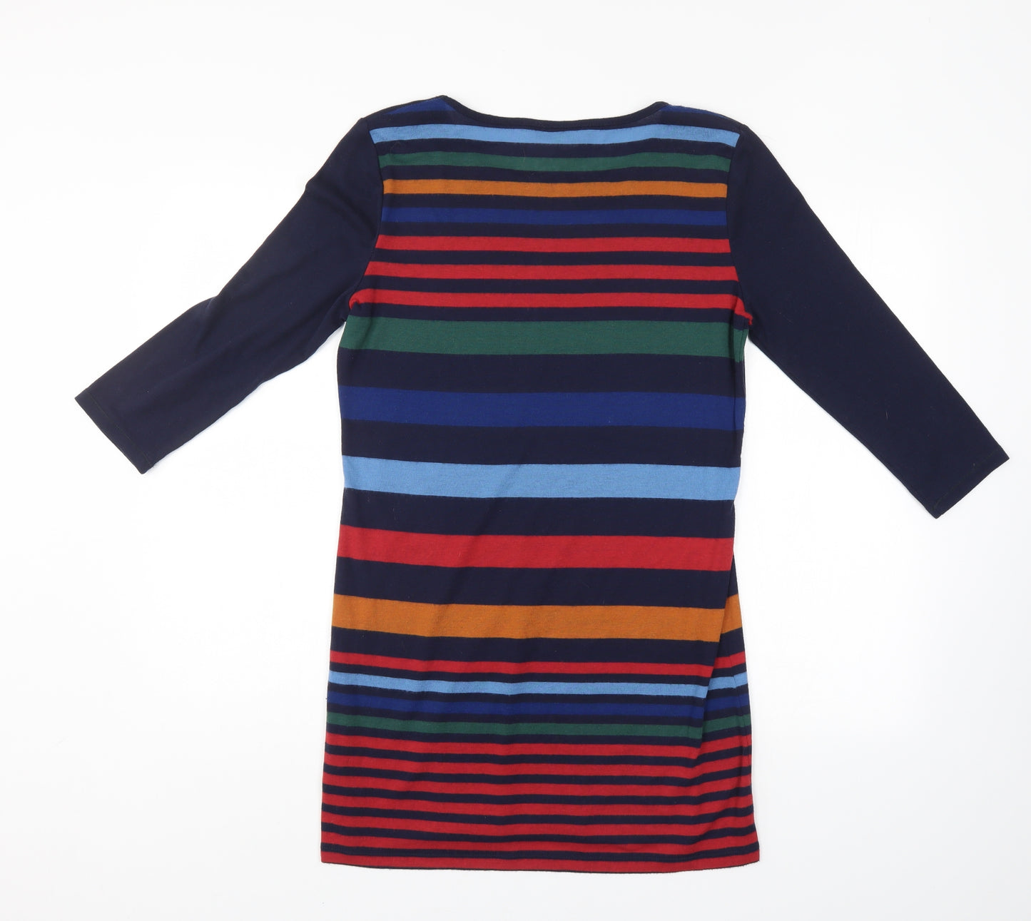 M&S Womens Multicoloured Striped  Jumper Dress  Size 14