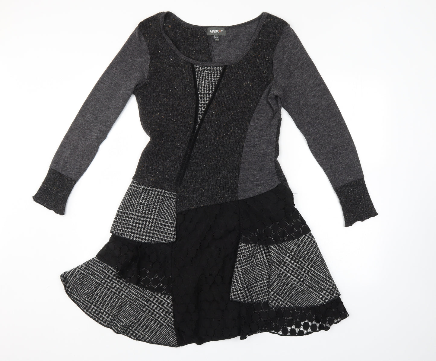 Apricot Womens Grey   Jumper Dress  Size 10