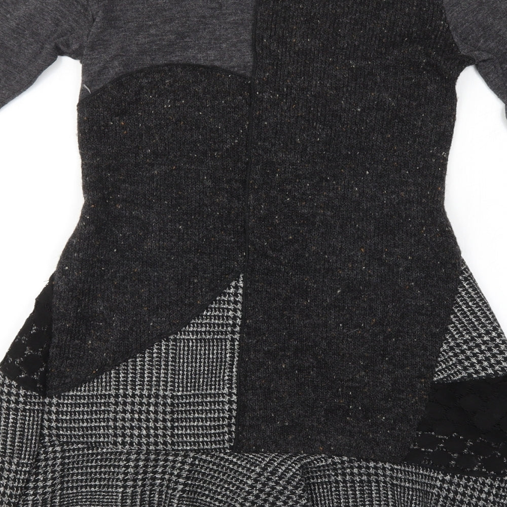 Apricot Womens Grey   Jumper Dress  Size 10