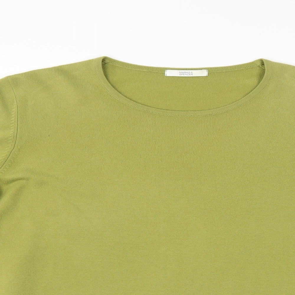 Marks and Spencer Womens Green   Pullover Jumper Size 16