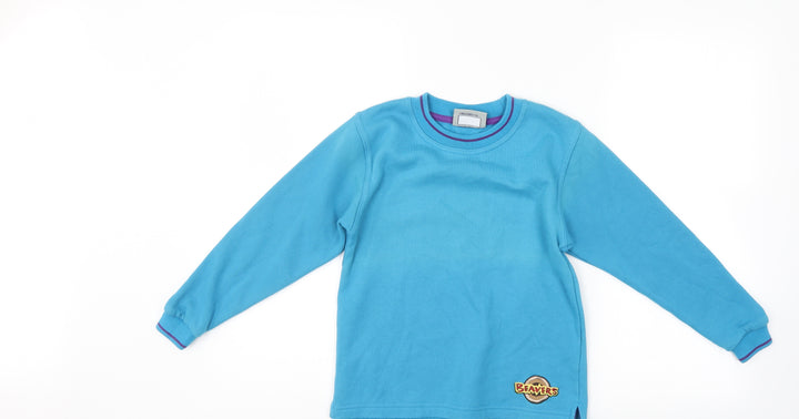 David luke Girls Blue   Pullover Sweatshirt