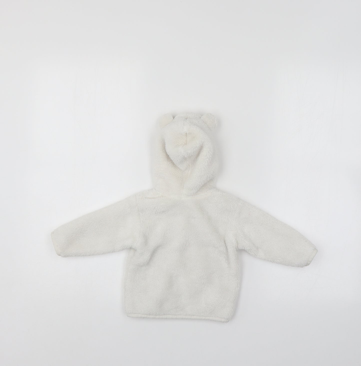 H&M Girls White   Jacket Coat Size 9-12 Months