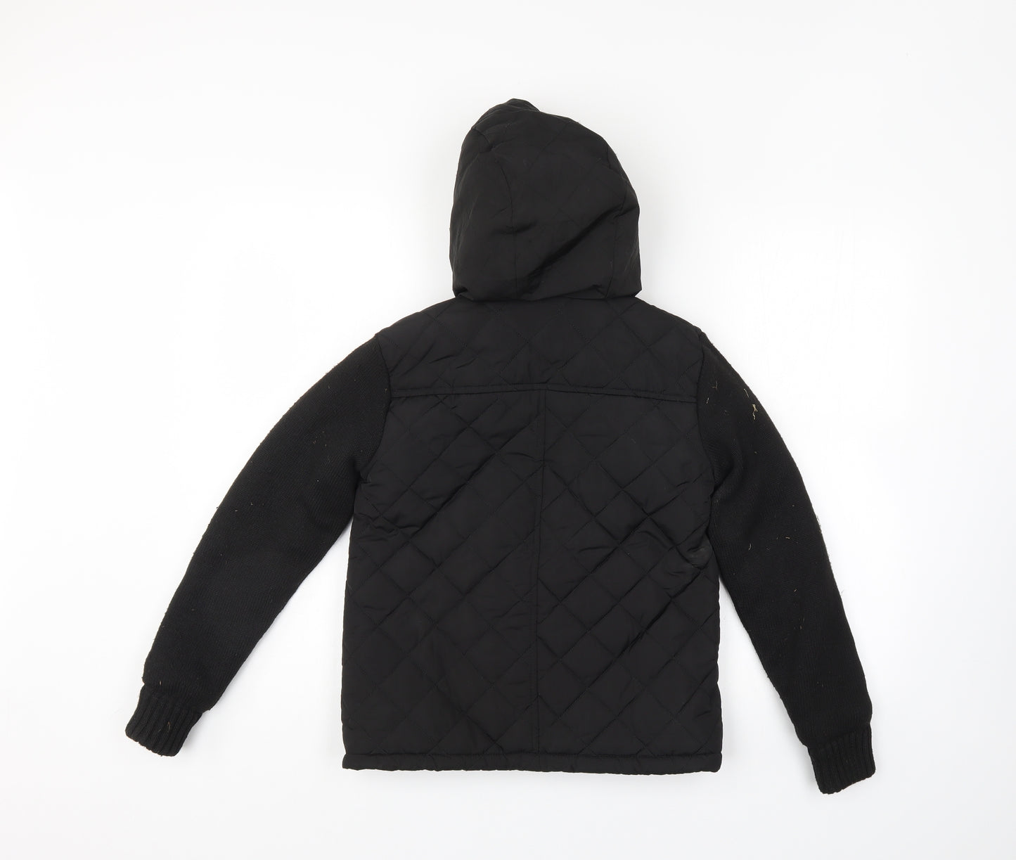 Firetrap Boys Black   Quilted Coat Size 11-12 Years