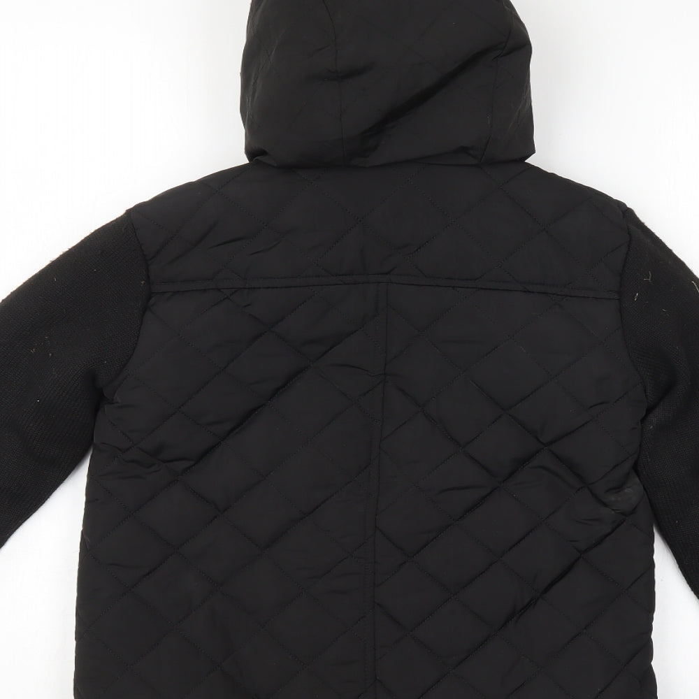 Firetrap Boys Black   Quilted Coat Size 11-12 Years