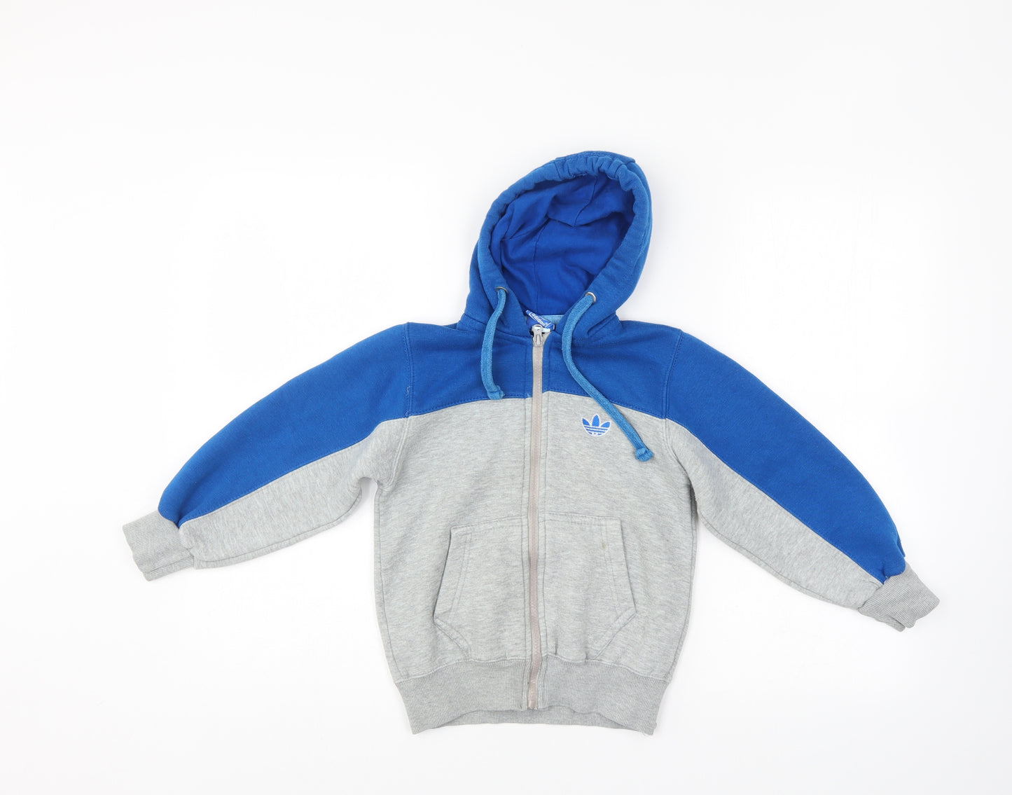 adidas Boys Multicoloured   Full Zip Hoodie Size 5-6 Years