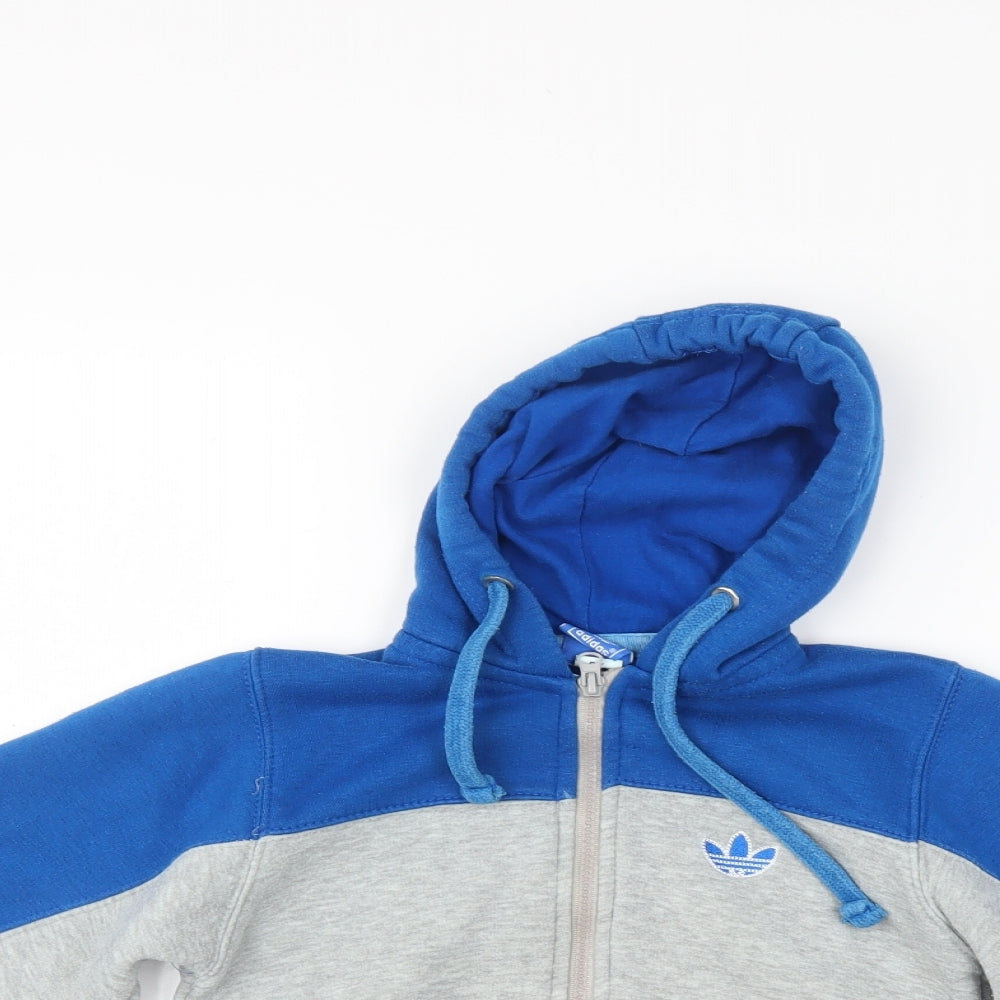 adidas Boys Multicoloured   Full Zip Hoodie Size 5-6 Years