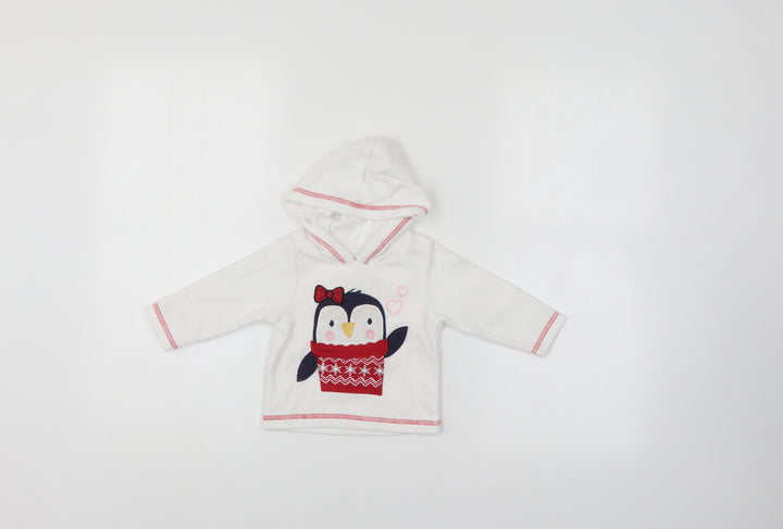 M&Co Baby White Pullover Jumper Size 3-6 Months