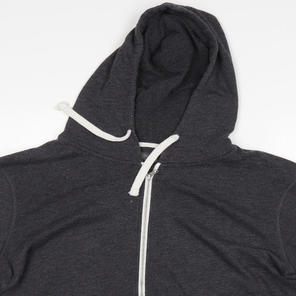 JACK & JONES Mens Grey   Full Zip Hoodie