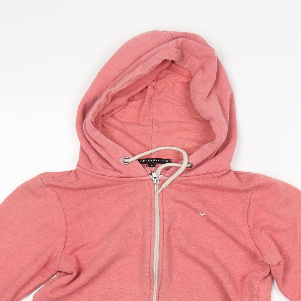 Blonde + Blonde Womens Pink   Full Zip Hoodie Size 8