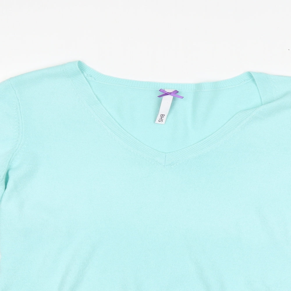 BHS Womens Green   Pullover Jumper Size 12