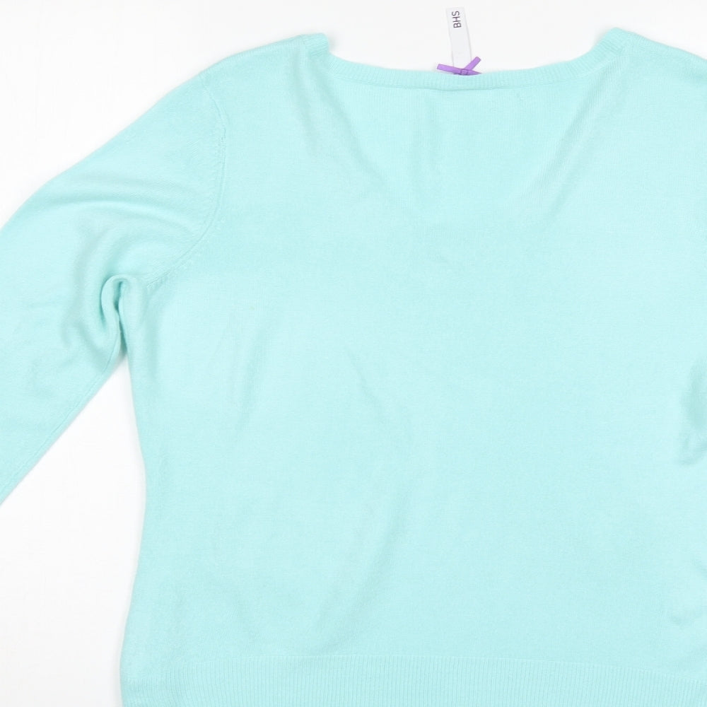 BHS Womens Green   Pullover Jumper Size 12