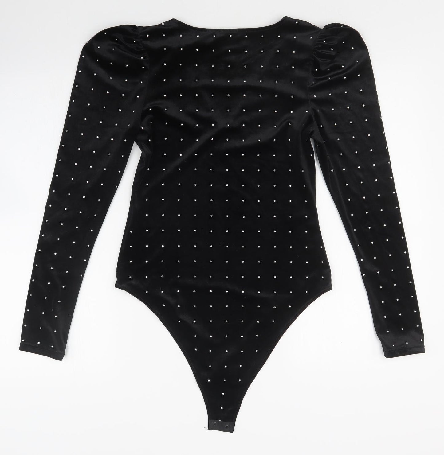 H&M Womens Black   Bodysuit One-Piece Size S