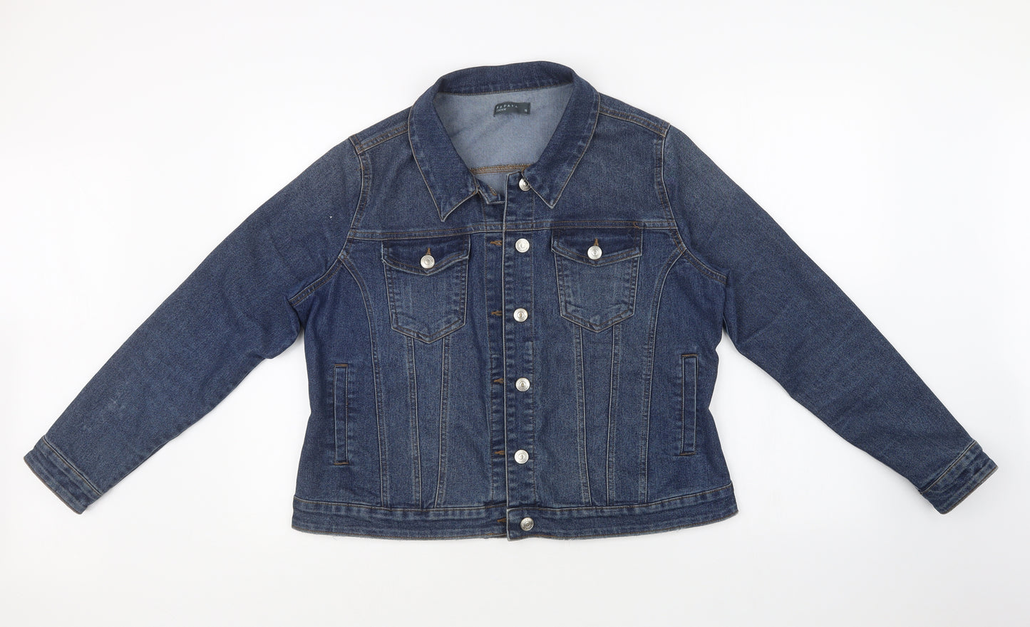 Papaya Womens Blue  Denim Jacket  Size 16