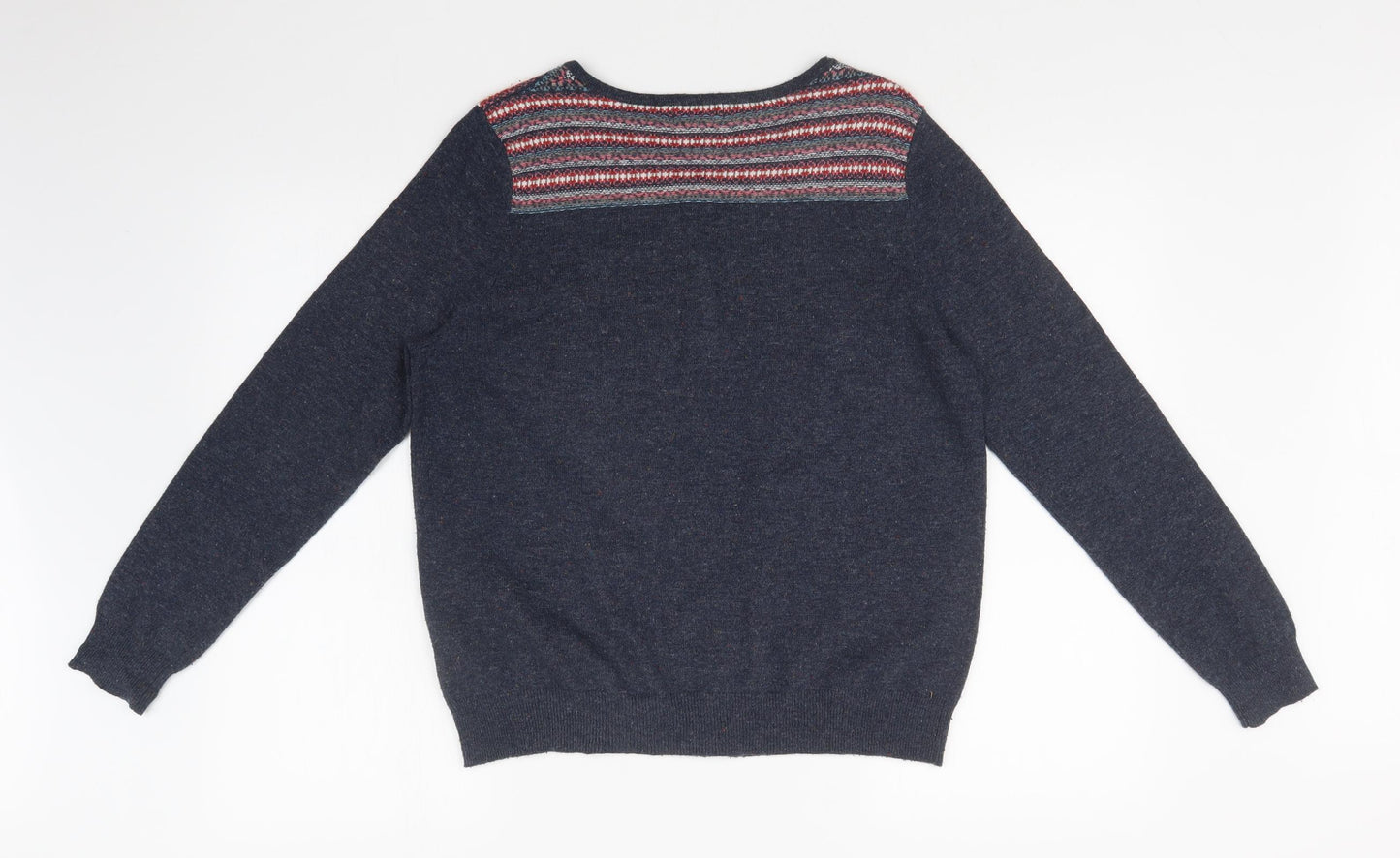 Indigo Womens Multicoloured Fair Isle  Cardigan Jumper Size 16