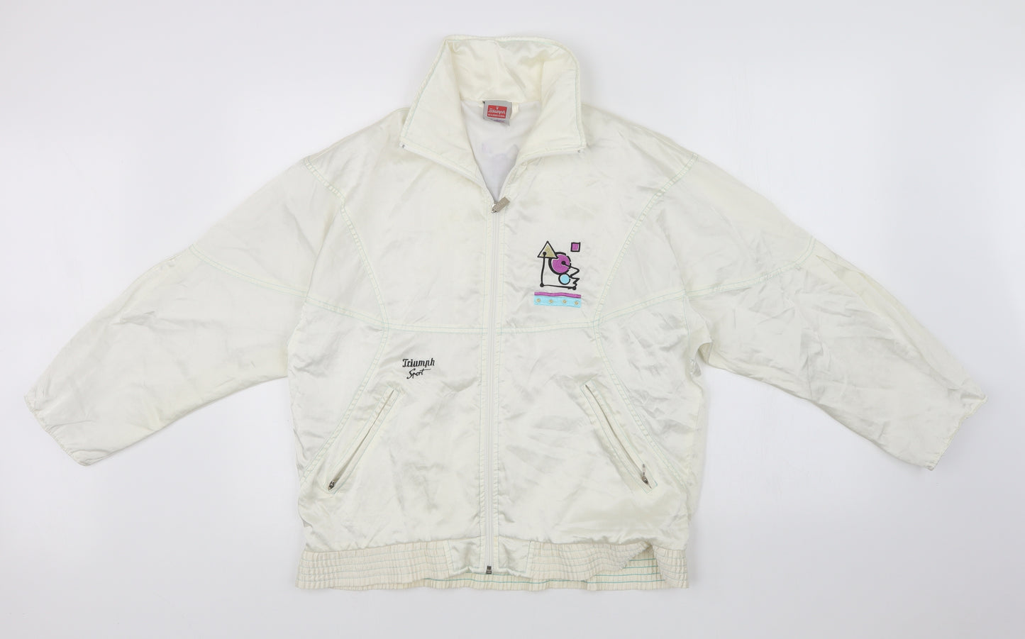 Triumph Womens White   Overcoat Jacket Size XS