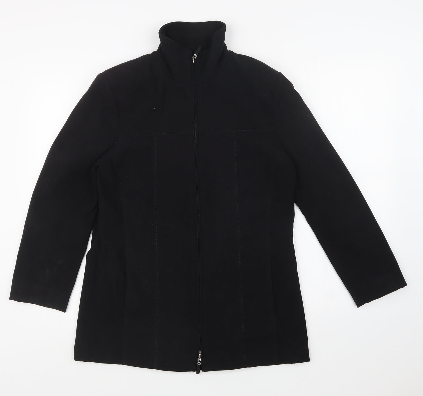 Joella Di Marco Womens Black   Overcoat Jacket Size S