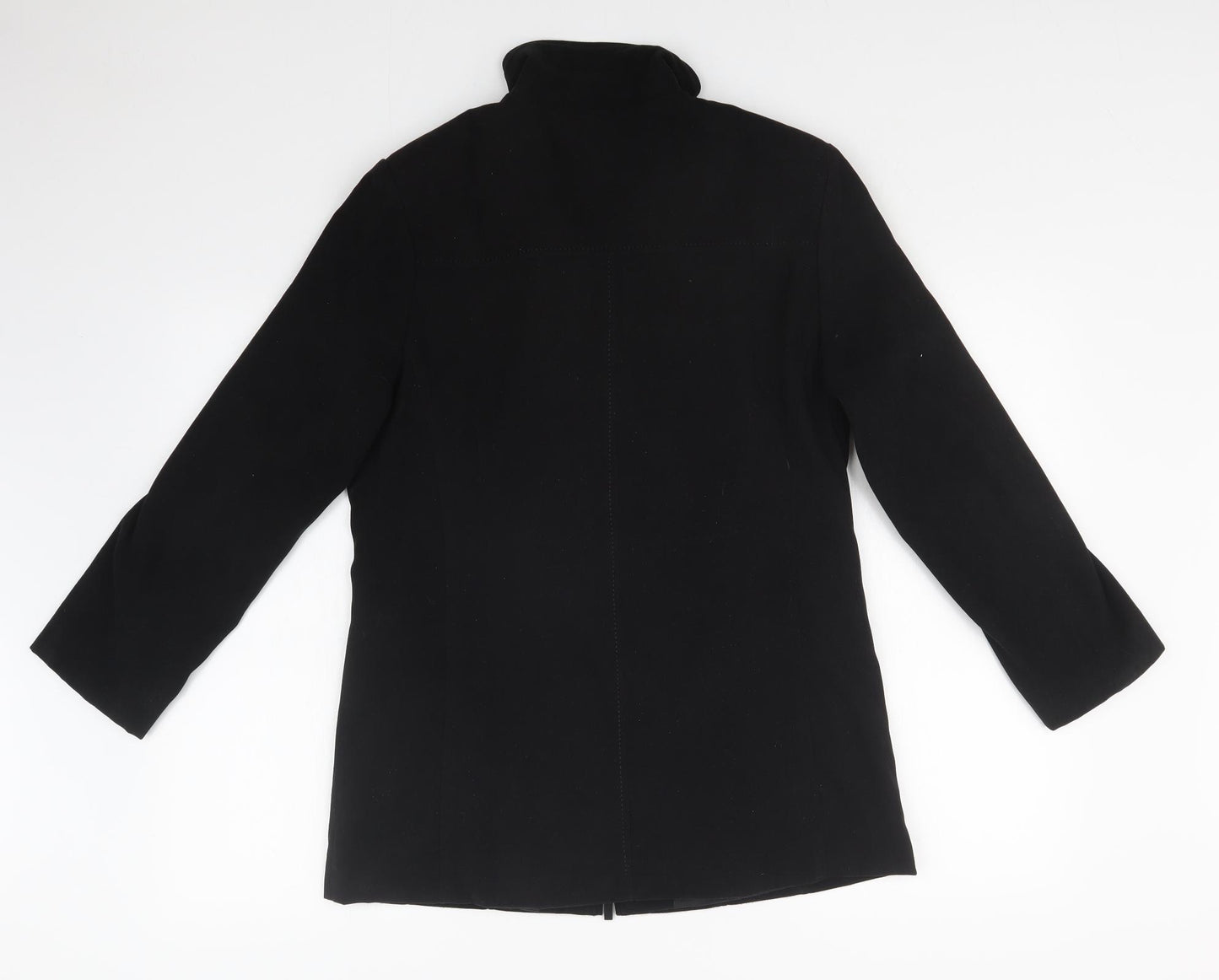 Joella Di Marco Womens Black   Overcoat Jacket Size S
