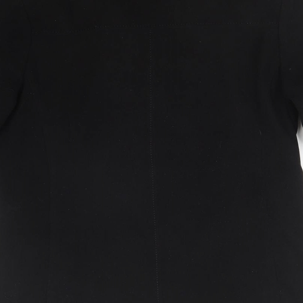 Joella Di Marco Womens Black   Overcoat Jacket Size S