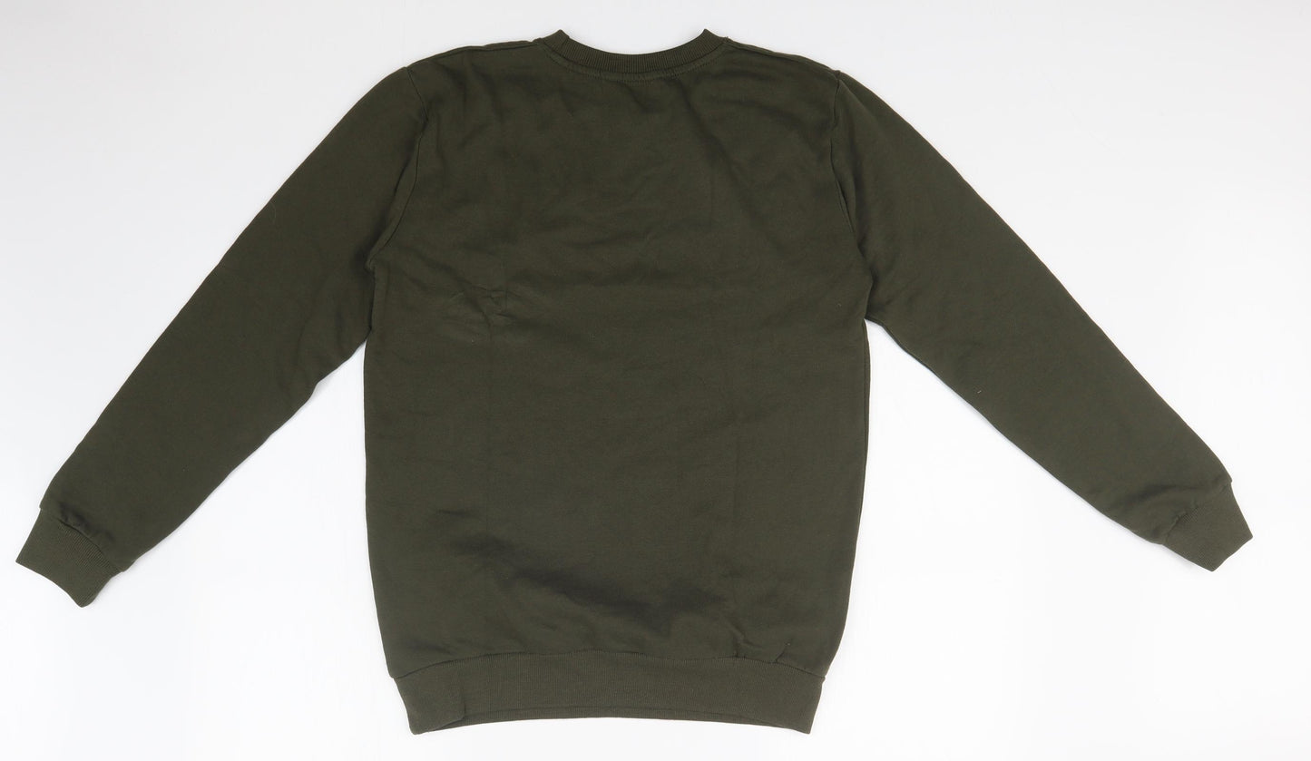 PEP&CO Mens Green   Pullover Sweatshirt Size S