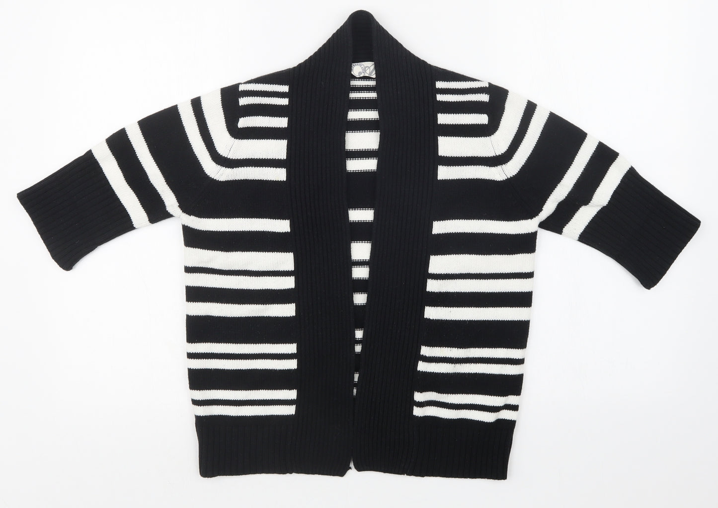 BHS Womens Multicoloured Striped  Cardigan Jumper Size 8