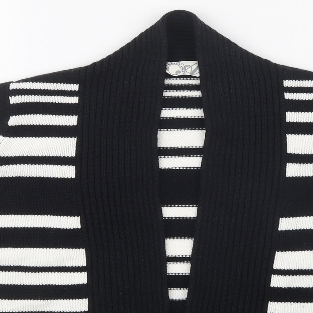 BHS Womens Multicoloured Striped  Cardigan Jumper Size 8