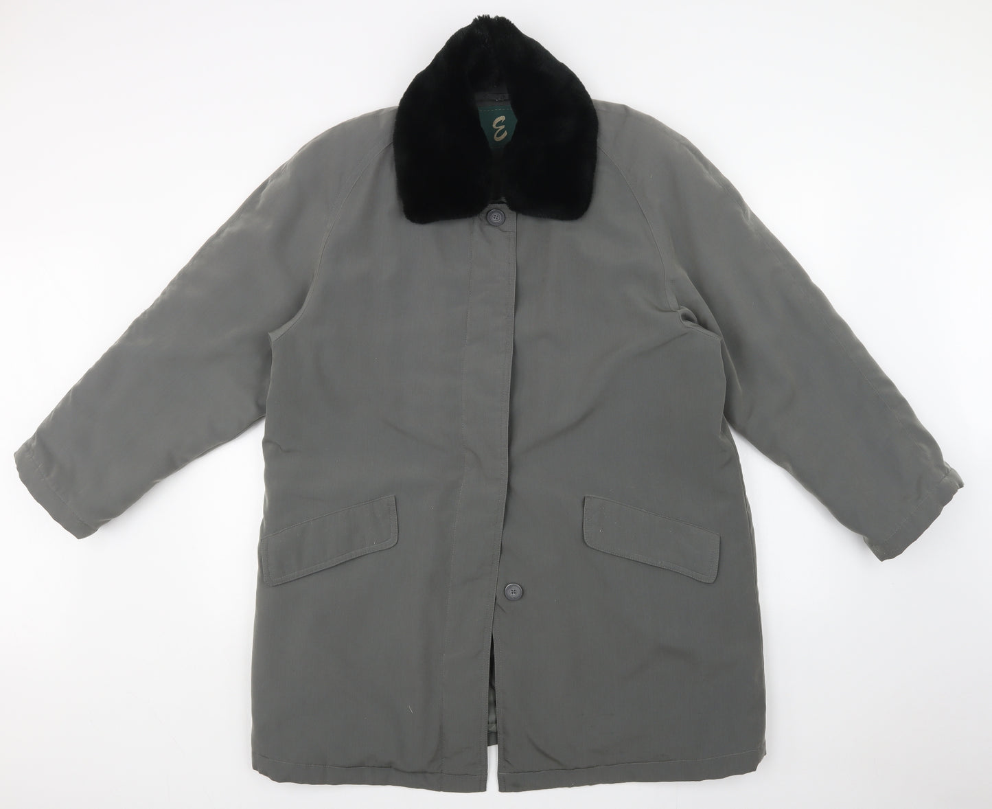 E Womens Green    Coat Size M