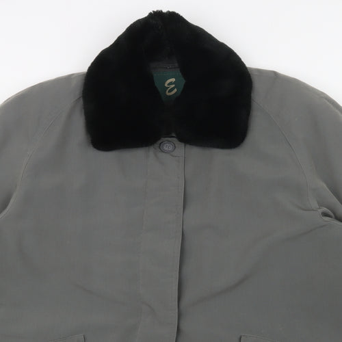 E Womens Green    Coat Size M