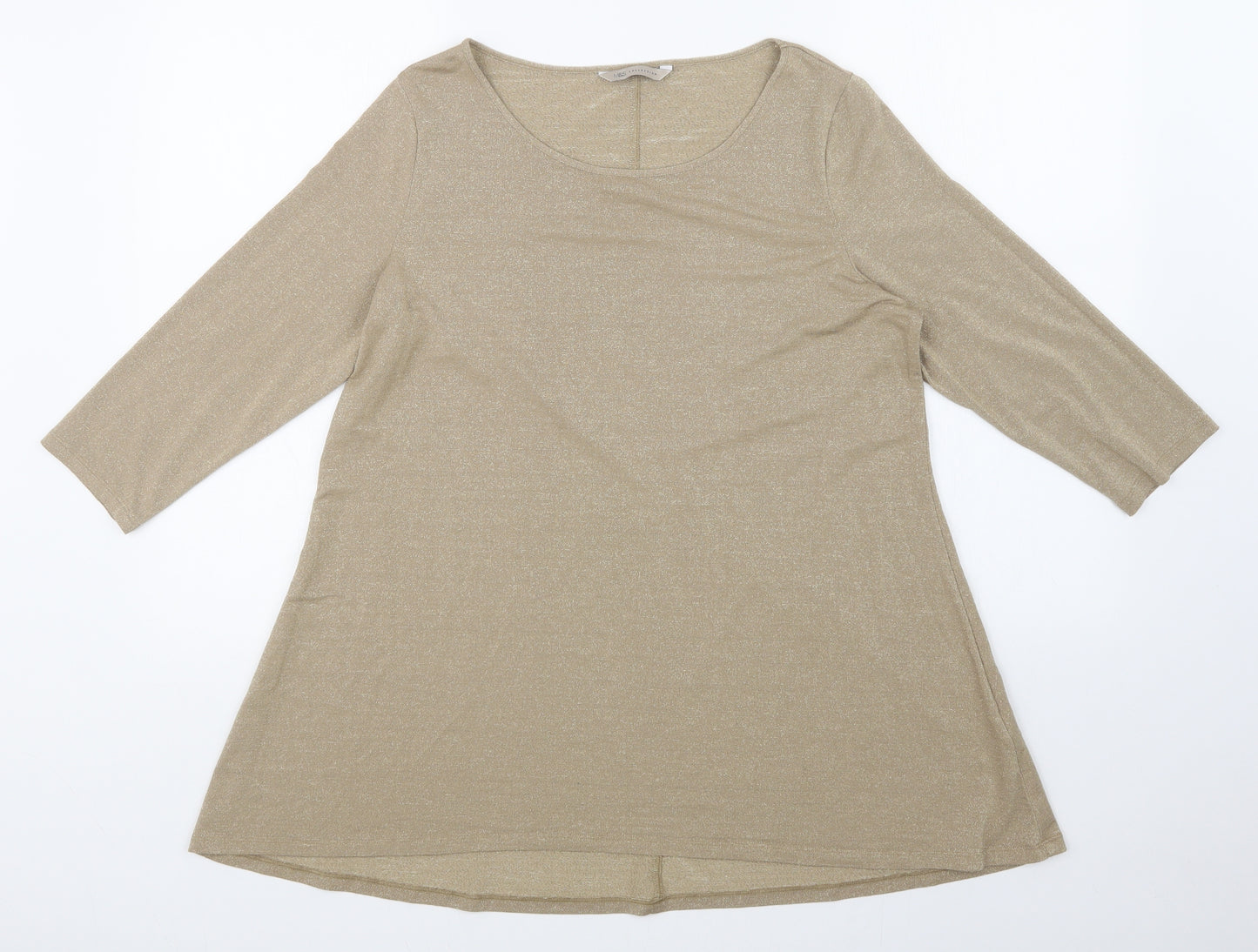 M&S Womens Gold    T-Shirt Size 16