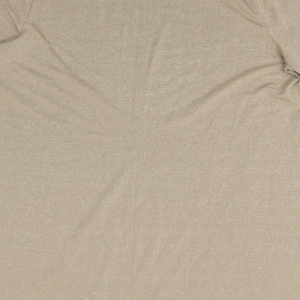 M&S Womens Gold    T-Shirt Size 16