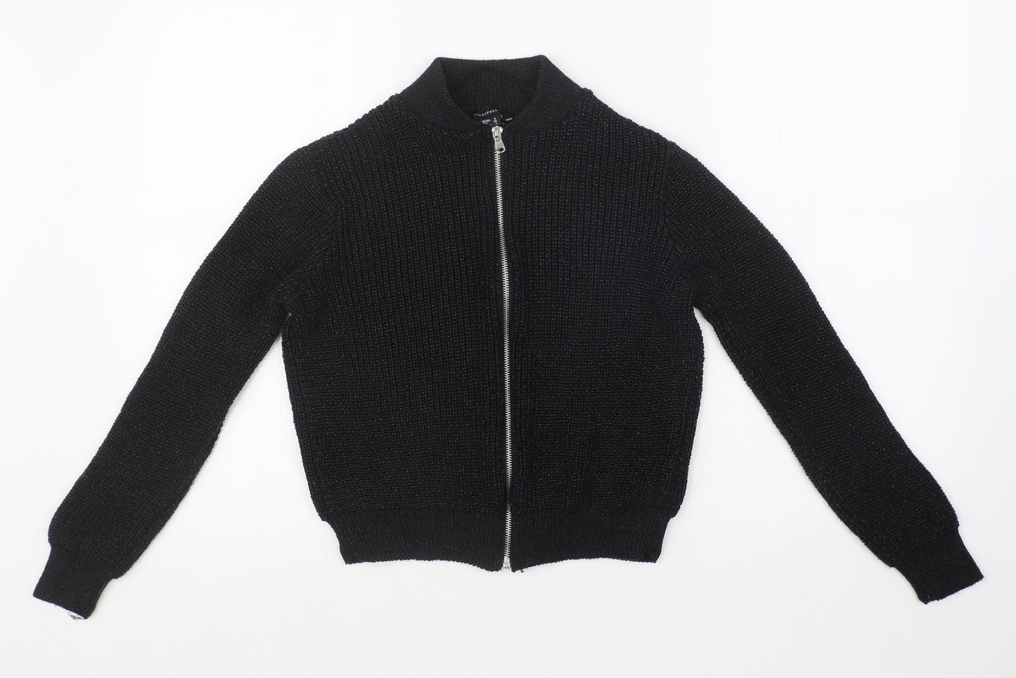 Atmosphere Womens Black   Full Zip Jumper Size 8