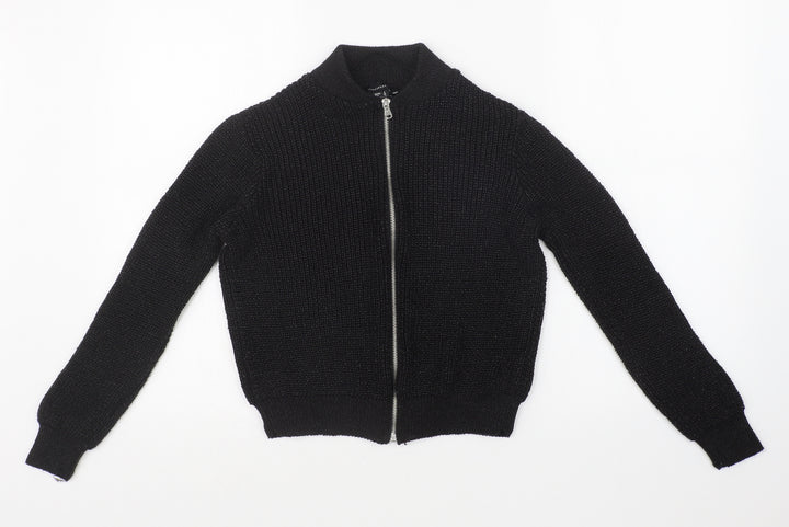 Atmosphere Womens Black   Full Zip Jumper Size 8