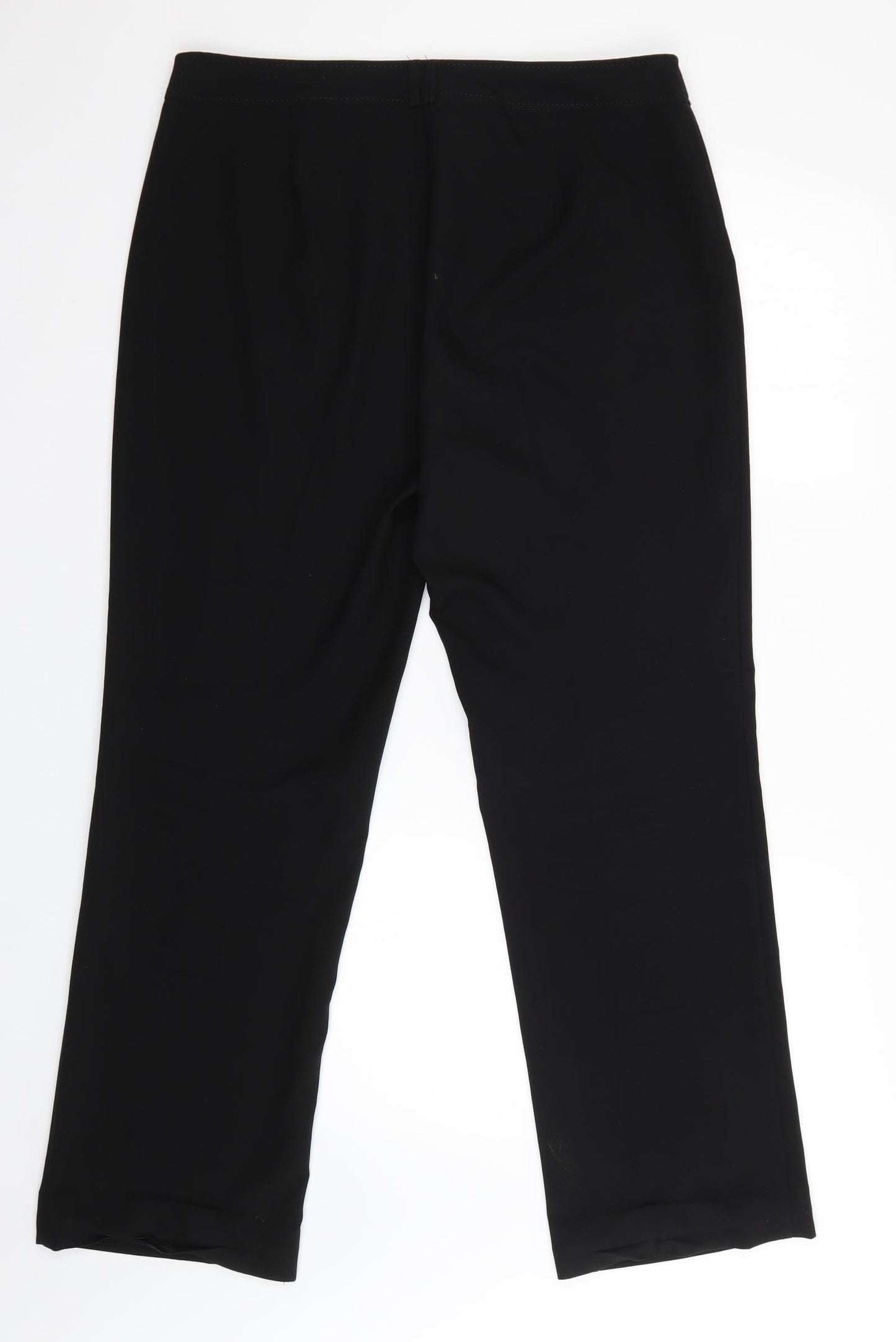 F&F Womens Black   Trousers  Size 12 L28 in