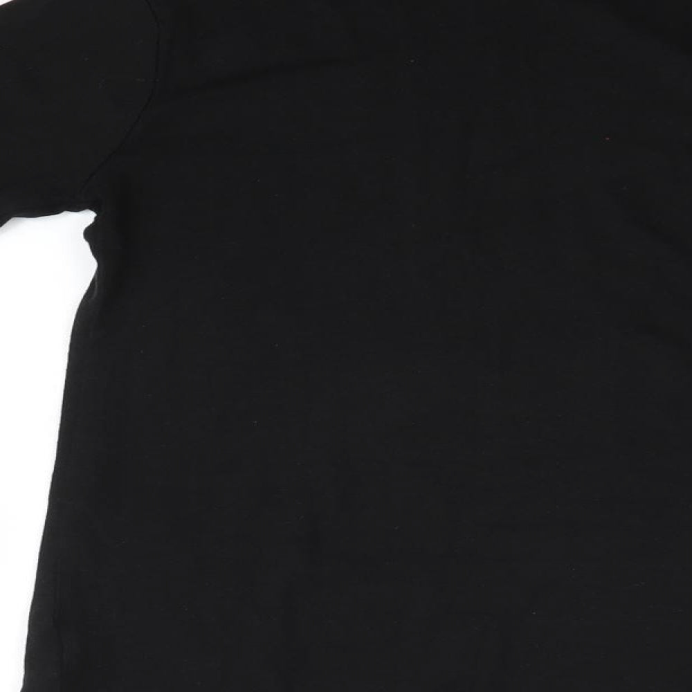 Peacocks Womens Black   Basic T-Shirt Size 8