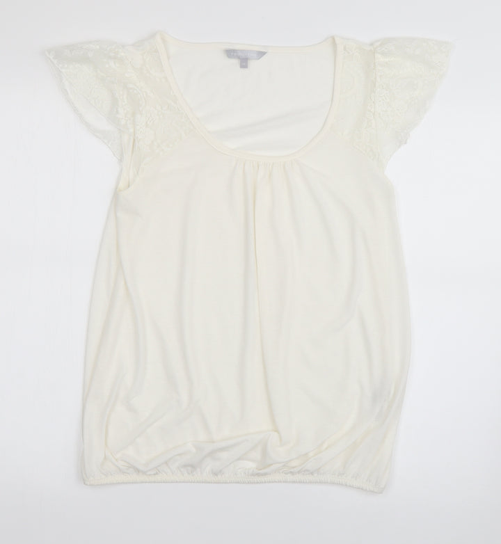 Red Herring Womens Ivory Basic Blouse Size 14