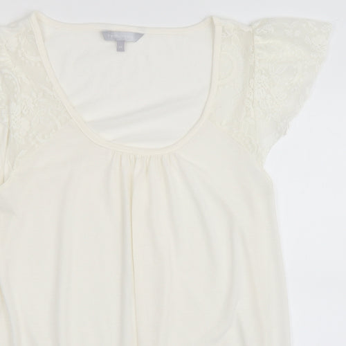 Red Herring Womens Ivory   Basic Blouse Size 14
